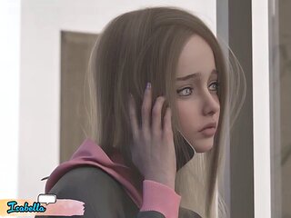 Misskitty2k in a wild 3D sex adventure with phones and animations