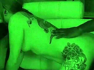 Young Amateur in a Dark Room Has Sex with Two Strangers. Threesome and Interracial Sex with Lorena Lopes on Fakings Black Fix