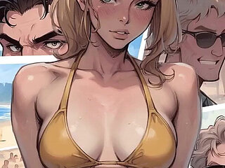 My New Girlfriend Taboo Hentai Game Ep.25 Tiny Bikini for Huge Step Sis Ass!