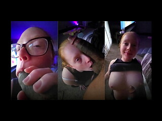My best friends Thick nerdy girlfriend goes to the store to sneak link with me then lets me Cum on her soft titties