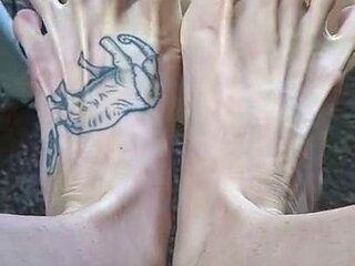 Maitresse Madelines solo foot fetish POV