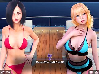 POV adventure in a wild porn game featuring a young redhead