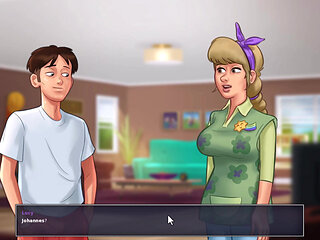 Summertime saga - sucking on jenny's boobs