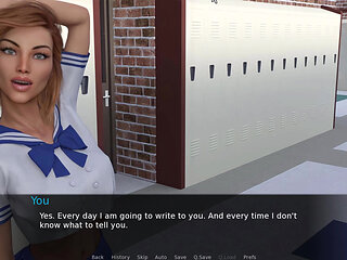 Futa Dating Simulator 3 Ruby Is Teasing Him with Her Sexy College Outfit