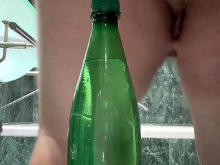 Anal Fuck with a 50cl Water Bottle