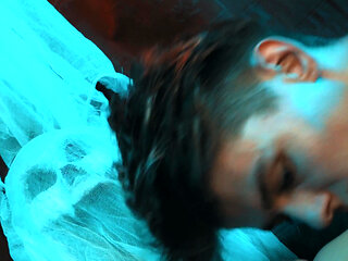 Halloween party helped a make cum with friend