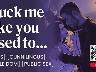 ASMR Audio Porn: Dominant Ex Eats Your Pussy and Fucks You from Behind in Public Alley &ndash_ Erotic Audio for Women