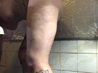 Epic View of My Ass and Bush in Your Face as I Do Naked Deep Cleaning in My Bathroom!