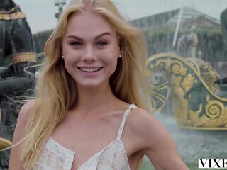 Gorgeous teen Blonde Nancy Ace got anal fuck near Eiffel Tower