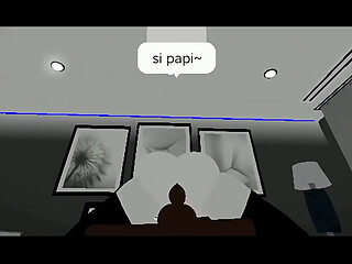 Sexo interracial en roblox me usan de perrita