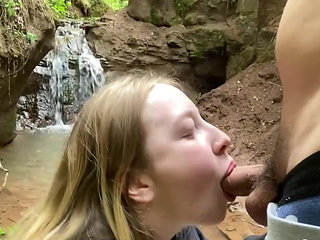 My Pretty Plump Blonde GF Pleased Me With Hot BJ And Fuck During Our Forest Hiking