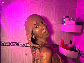 I Made a Small Chocolate Mess in the Bathroom and Then Clean