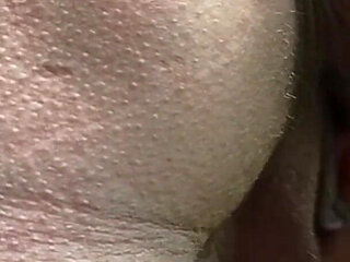 Solo masturbation outdoors in bathrobe and golden shower close up