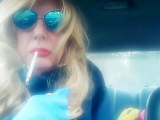 BLONDE MRS. ROMAN LOVES TO SMOKE 120's WHILE I SMOKE AND JERK IT OFF