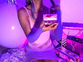 Naughty Elf's Forbidden Toy Theft Petite Cutie Overloaded with Orgasms!