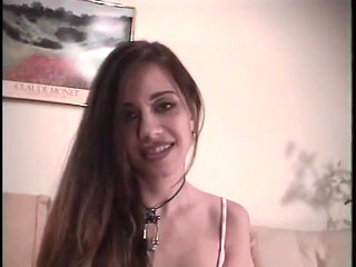 Horny stud getting his huge dick sucked by sexy babe before a fuck