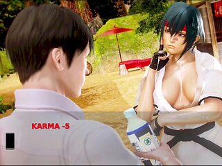 Waifu Academy experience with fit brunette babes and big tits