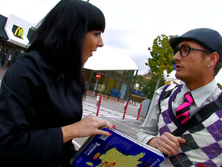 Hard screwed slit of Lusty Babe cherry looks small full of yoghurt