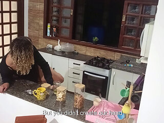 Anal Sex with Hotwife Unfaithful Wife in the Bar Pantry