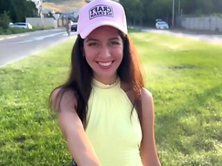 Public Agent - Pickup Cute Teen and Fucked Her in Public Mountains Creampie