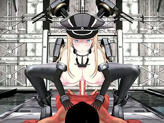 Kancolle - Bismarck Factory Cowgirl Sex