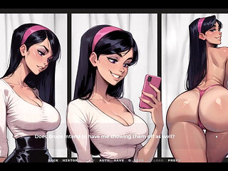 My New Girlfriend [ Taboo Hentai Game ] Ep.35 My GF Likes to Show Her Latex Panties to Older Man!