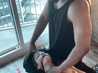 Interracial gangbang brunette slut facial bukkake in hd