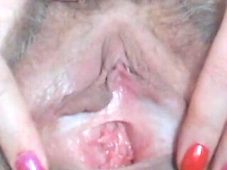 Super Hairy Pussy Close up Gaping