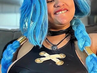 Jinx Cosplay Eating Fetish - Belly Sounds and Burps