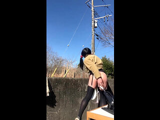 Self-training No. 98: Standing Fuck Machine Masturbation