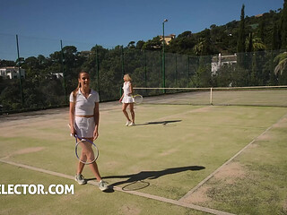 Dirty Tennis Match with Alexis Crystal and Angelika Grays
