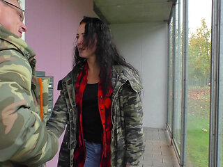 Sexy brunette loves hard pussy fuck with her fucker