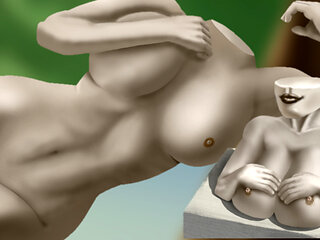 Fucking A Statue Who NEEDS DICK! - A Silent Statue