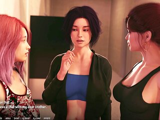 Mom's backside in a visual novel adventure