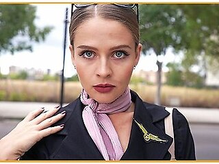 Horny Flight Attendant Seduced Me - I Fucked Her And Cum On Face 4k - Katekravets
