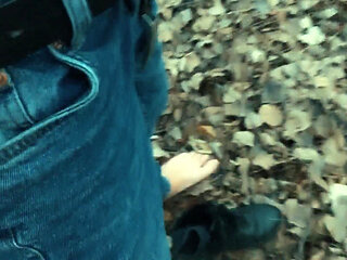 Twink Barefoot Jerking in the Park - Cumshot on Shoe and Foot