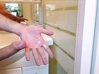 Big cumshot after a week of abstinence