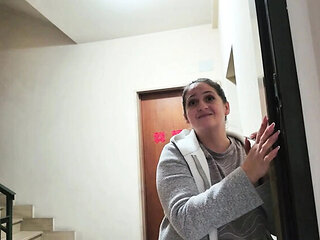 Neighbor MILF Rings Doorbell For Help And Gets Fucked Hard By Me