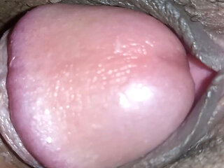 Real Amateur Husband: Slow Growing Erection to Deep Creampie with Wife