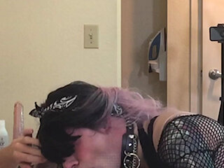 Goth Sissy Jade Madison Deepthroating Dick - Compilation 5