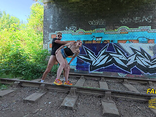 Alice Maze Fake Rail, Picked up and Fucked in Train Station