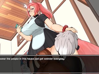 Curvy big-boobed anime babe Loveskysan69 shows off her booty