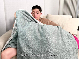 Masked Brunette Rides on My Huge Cock, and Asks Me to Read in Her Ass