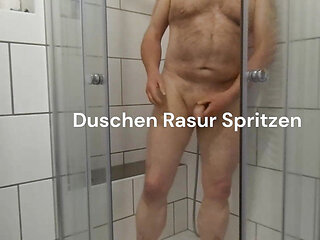 shaving showers cum with clausnoord
