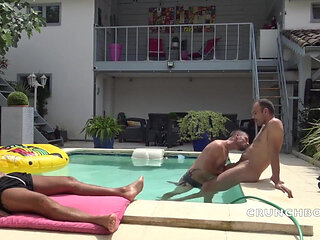 Slut fucked raw in the swimming pool