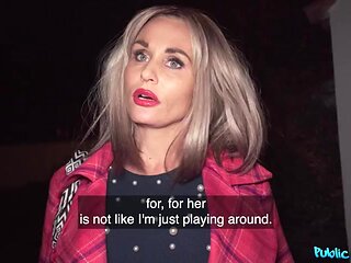 Public Agent Presents Fucking My GF's Hot Mom - with Blonde Mature GILF Laura Crystal