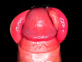 Close Up Pov: Fuck My Perfect Lips with Your Big Hard Cock and Cum in Mouth! ...