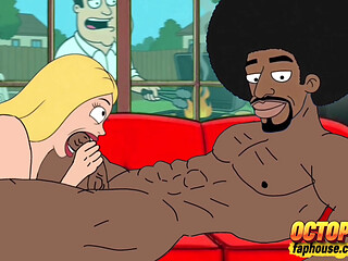 Black Plumber Fucks Married Housewife Behind Her Cuckold Husband's Back