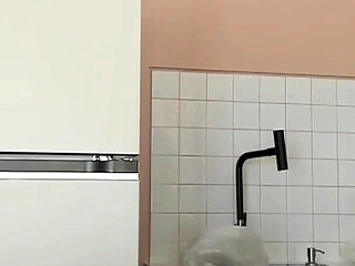 Peeking at Stepmommy's Tits While She Cooks in a Thong POV