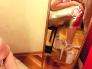 Siver Dress Blonde Milf Suck Big Dick Pov Eva Latex Big Ass Milf Heels Fetish Kink